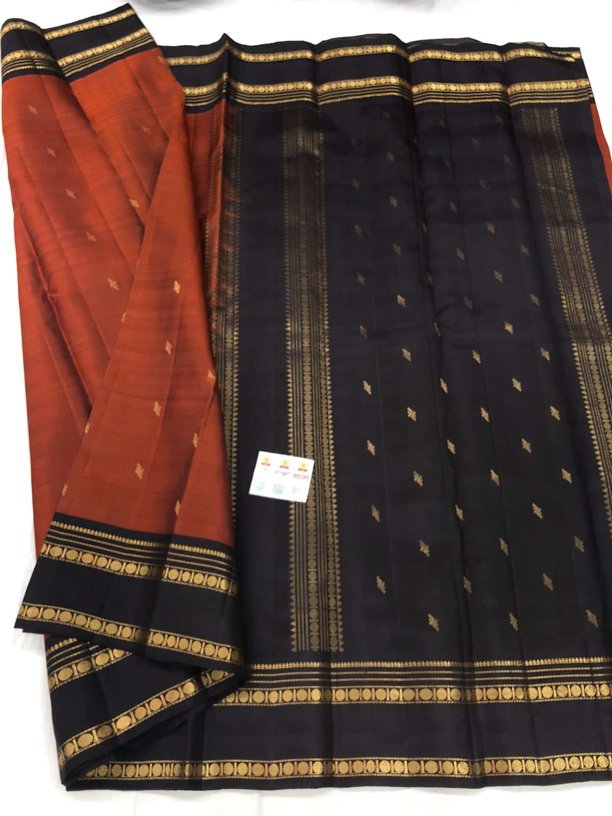 Vintage Kanchipuram Pure Silk Saree Bridal Indian Kanjivaram Sari SPK319