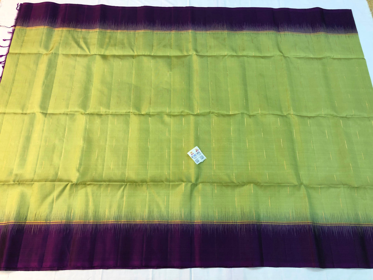 Pattu Soft Silk Indian Saree Pure Silk Sari Sage Green Purple SS43