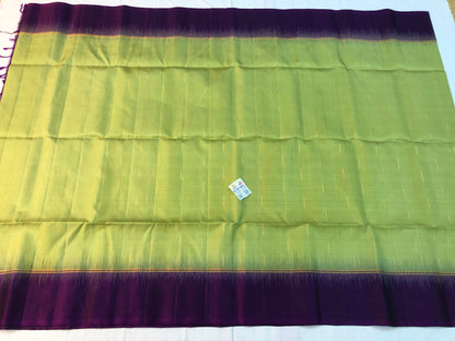 Pattu Soft Silk Indian Saree Pure Silk Sari Sage Green Purple SS43