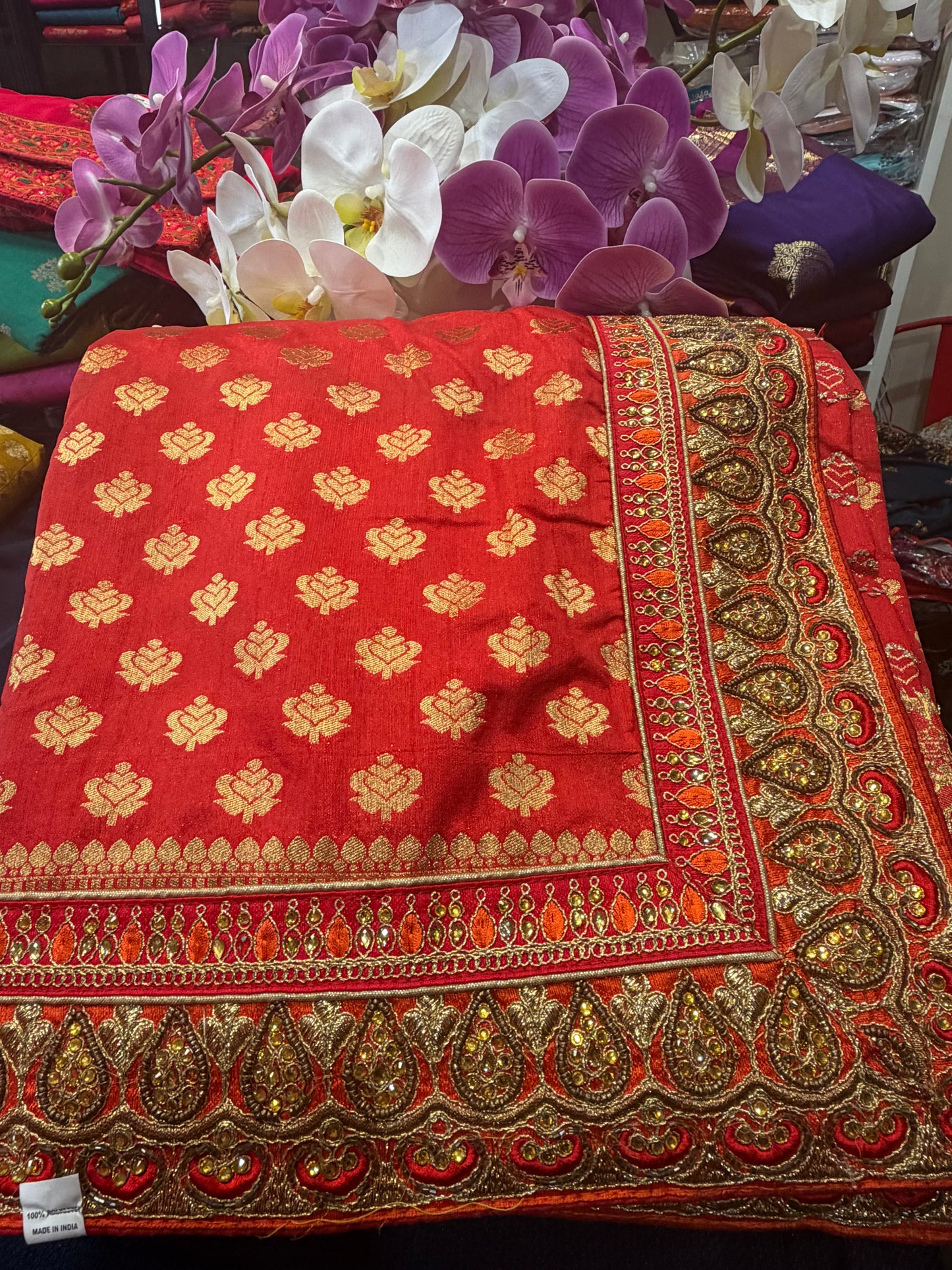 Sari Indian Fancy Party wear Saree Yellow SAR5