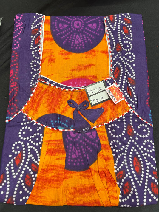 XXL size Indian Cotton Nighty Nightgown NI36