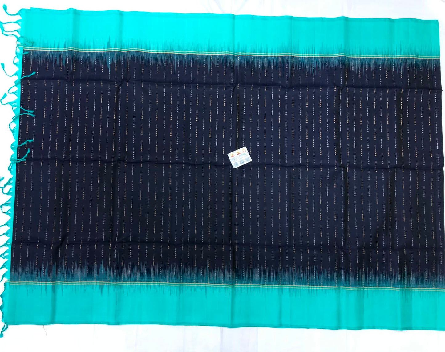 Kanchipuram Pattu Soft Silk Indian Saree Pure Silk Sari Blue SS33