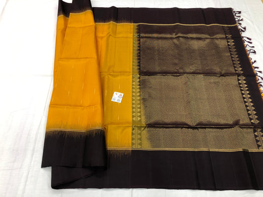 Pattu Soft Silk Indian Saree Pure Silk Sari Yellow SS52