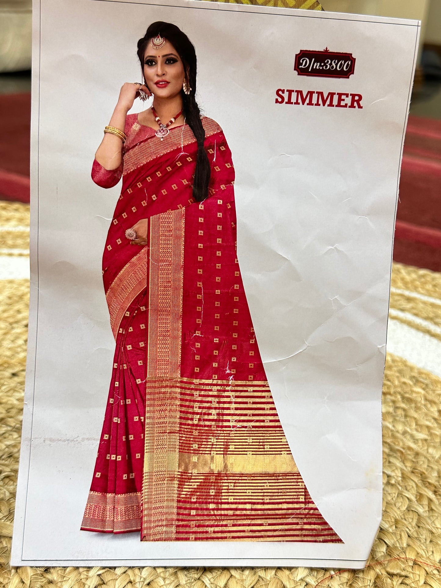 Red Sari Indian Saree S27