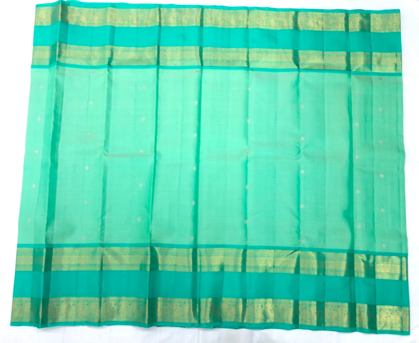 50/50 Blend Mix Kanchipuram Silk Saree Bridal Indian Kanjivaram Sari SPK336