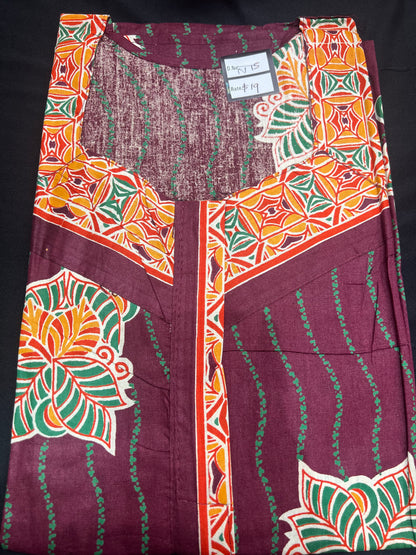 Free size Indian Cotton Nighty Nightgown NI15
