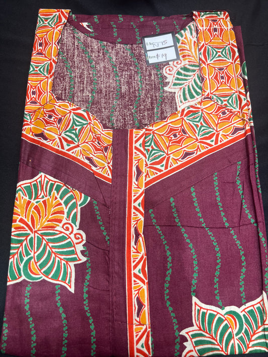 Free size Indian Cotton Nighty Nightgown NI15