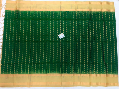 Vintage Retta Petta Pattu Soft Silk Saree Pure Silk Bridal Sari Green | SS25