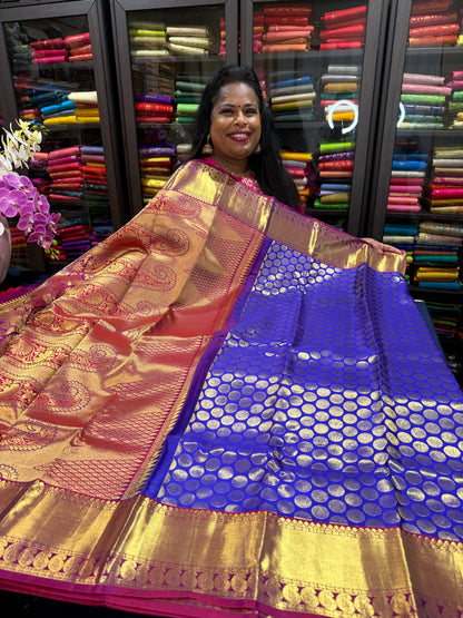 Bridal Kanchipuram Pure Silk Saree Kanjivaram Sari SPK461
