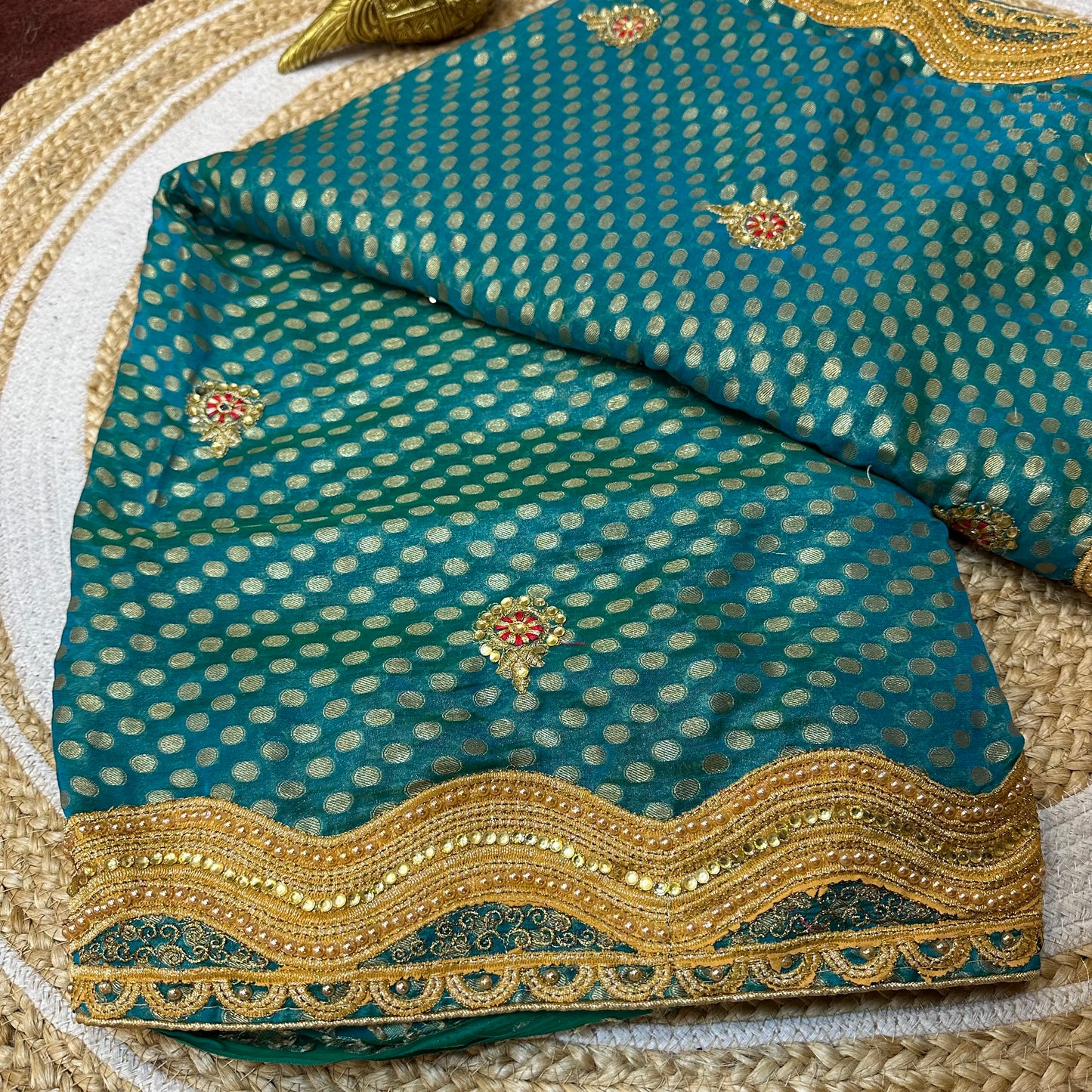 Sari Indian Bollywood Designer Fancy Party wear Saree Blue Z5