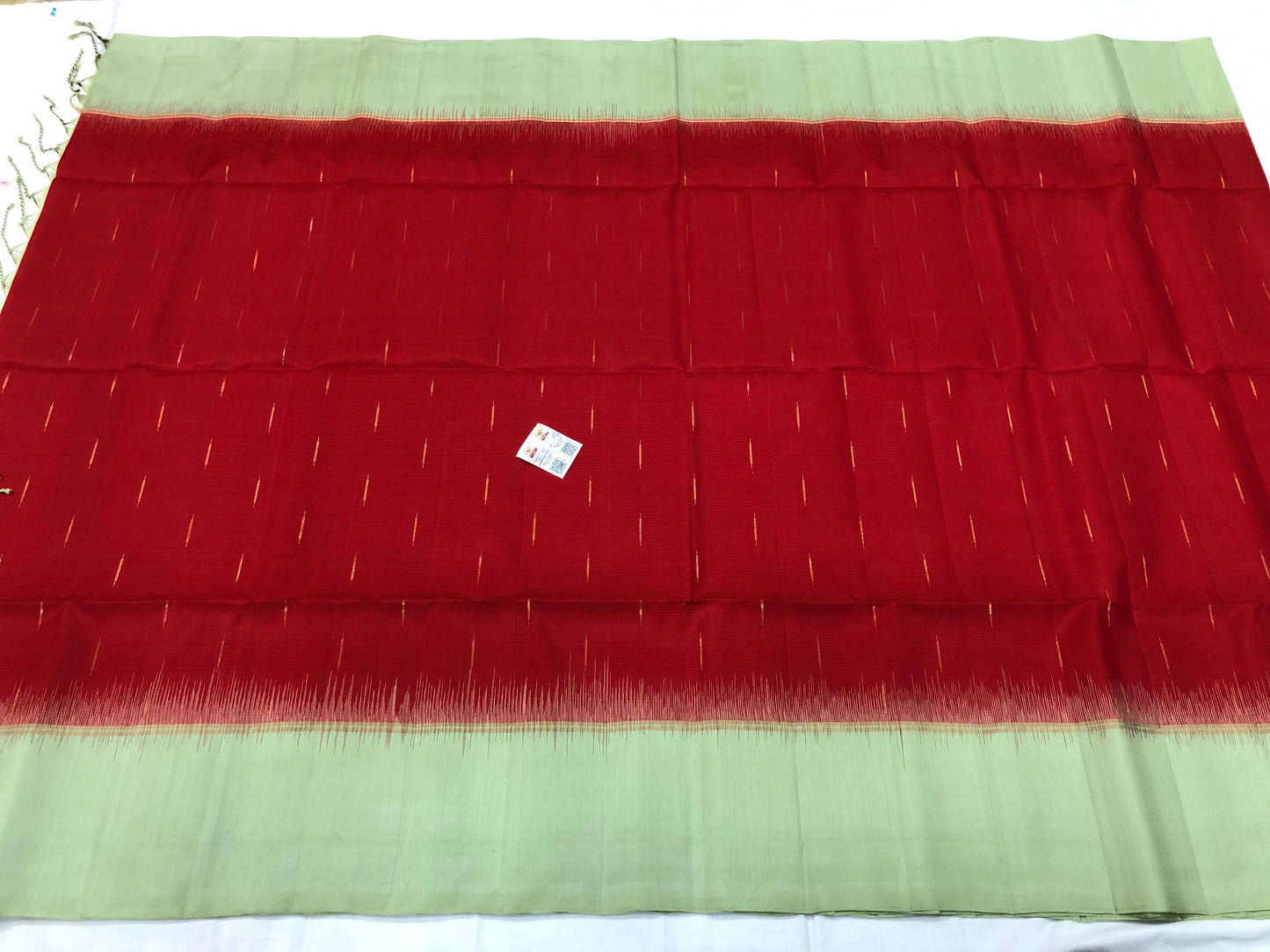 Kanchipuram Pattu Soft Silk Indian Saree Pure Silk Sari Red | SS19