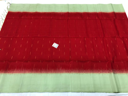 Kanchipuram Pattu Soft Silk Indian Saree Pure Silk Sari Red | SS19