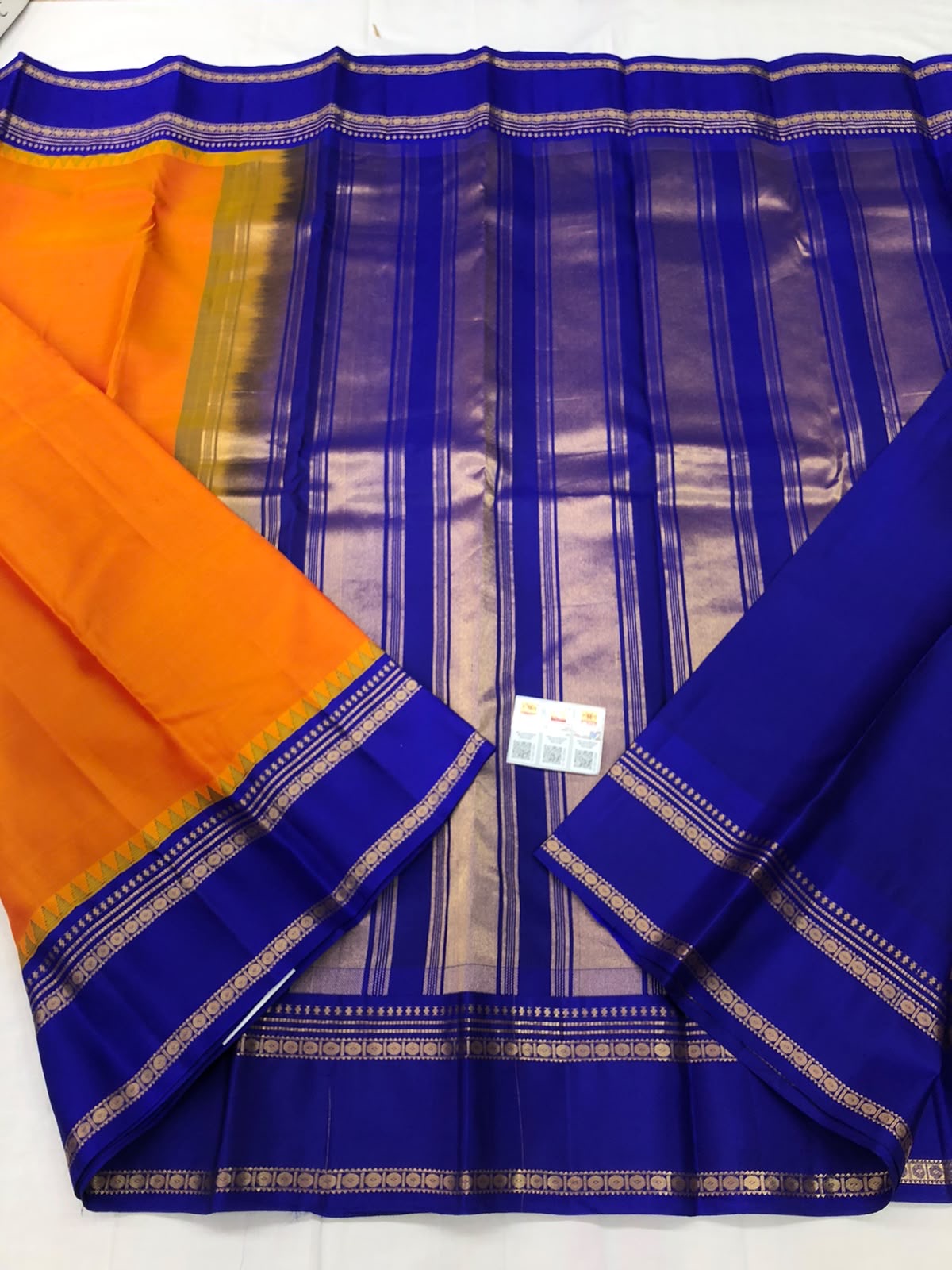 Kanchipuram Pure Silk Saree Bridal Indian Kanjivaram Sari SPK306