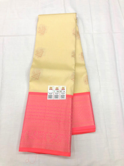 Kanchipuram Pure Silk Saree Bridal Indian Kanjivaram Sari SPK311