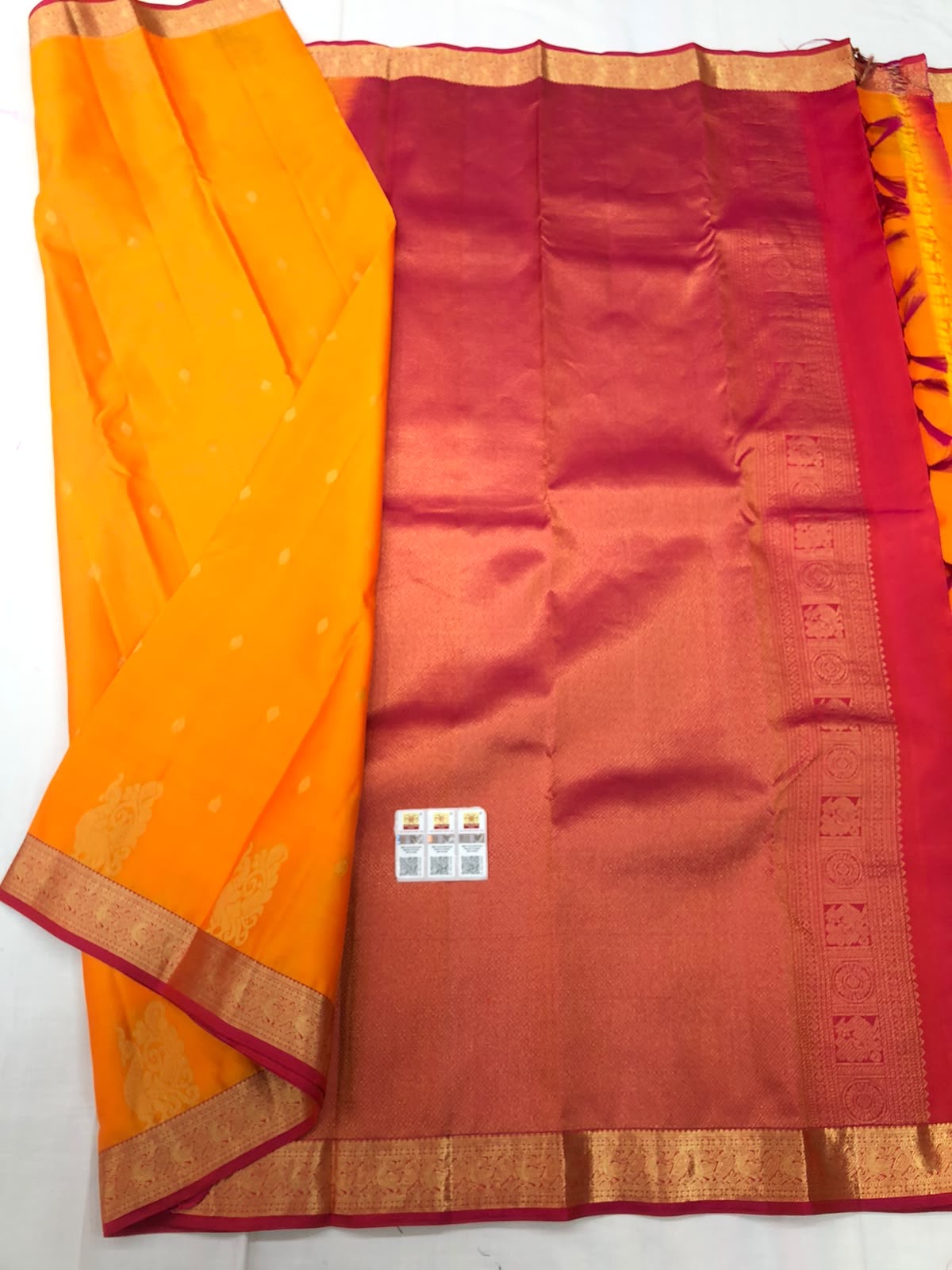 Kanchipuram Pure Silk Saree Bridal Indian Kanjivaram Sari SPK340