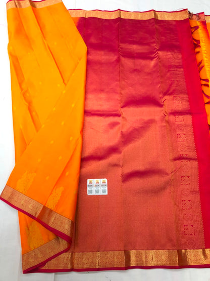 Kanchipuram Pure Silk Saree Bridal Indian Kanjivaram Sari SPK340