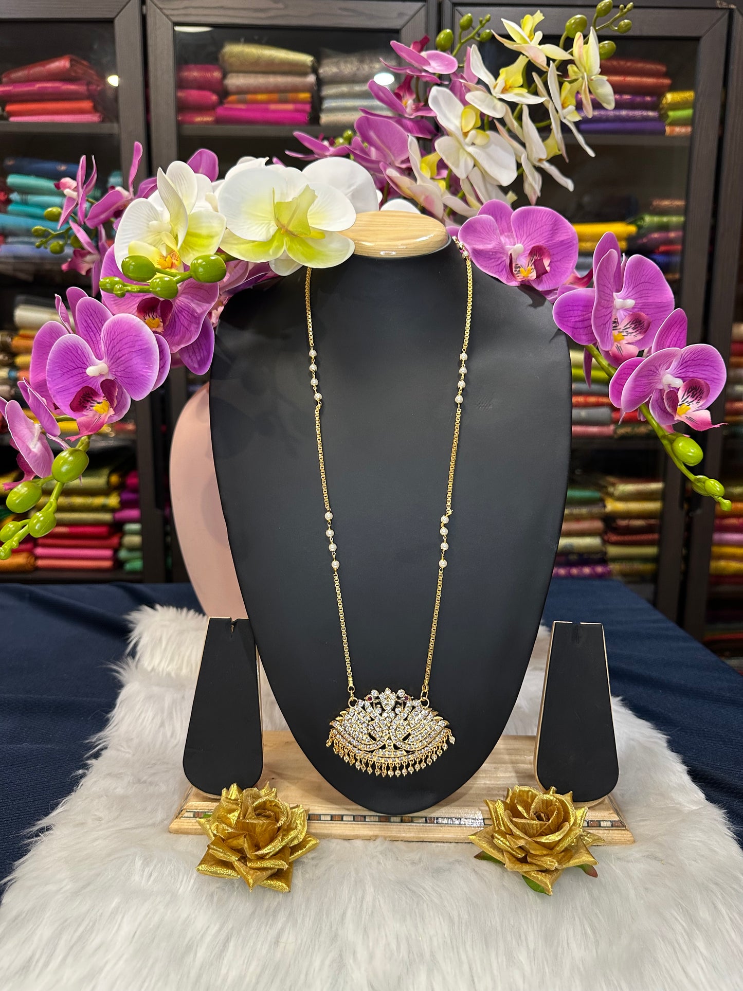 Impon Indian Necklace Annam Pathakkam Haram Wedding Jewellery N28