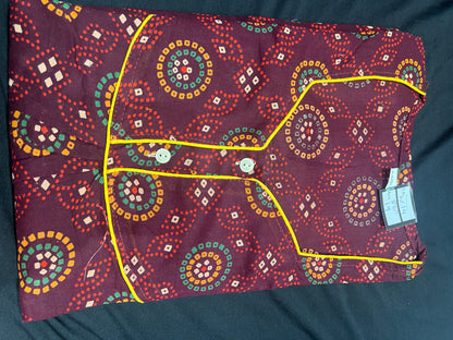 Free size Indian Cotton Nighty Nightgown NI14