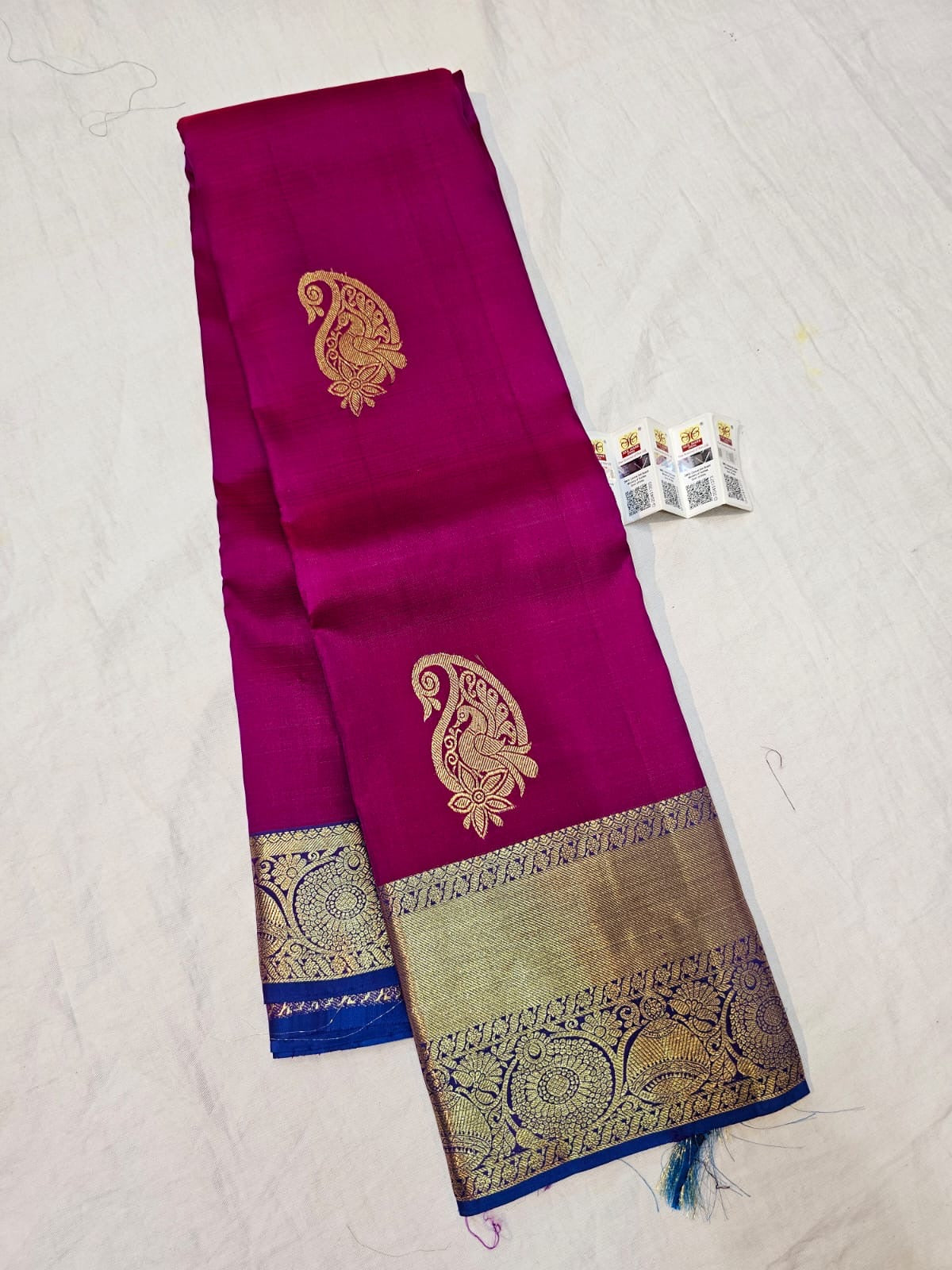 Kanchipuram Pure Silk Saree Bridal Pink Kanjivaram Sari SPK285