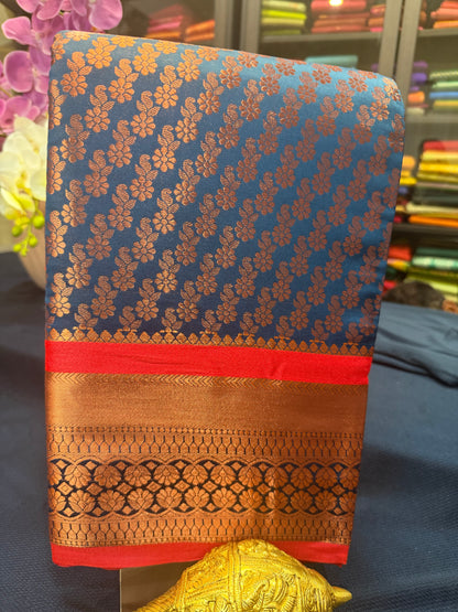 Sari Indian Bollywood Art Silk Teal Blue Diwali Saree Z13 Col 2