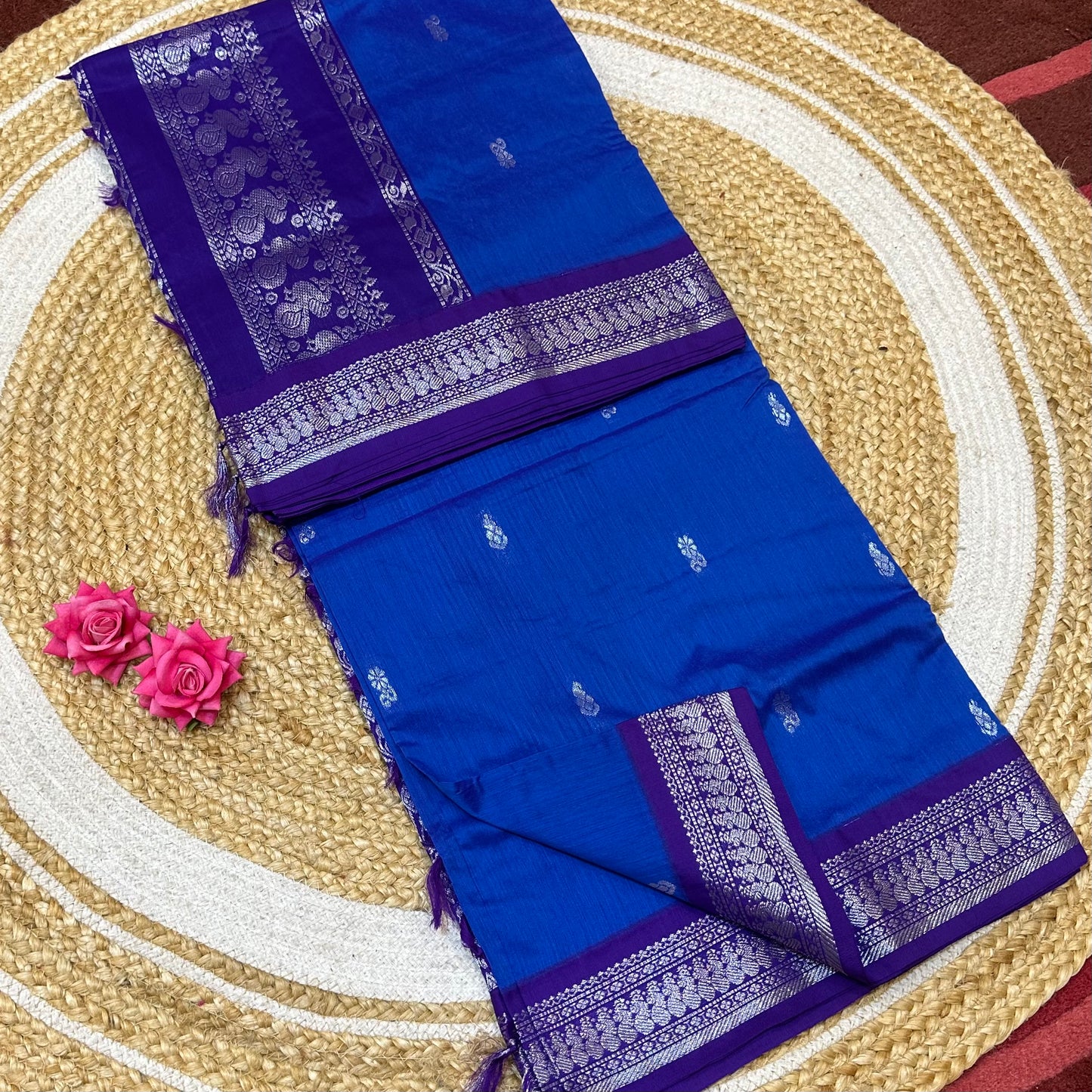 Kalyani Silk Cotton Traditional Sari South Indian Saree S140