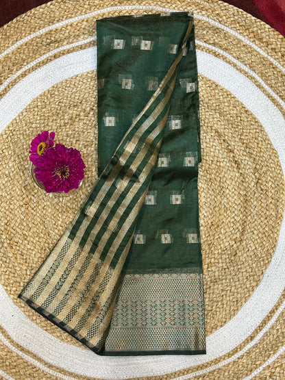 Green Sari Indian Saree S23