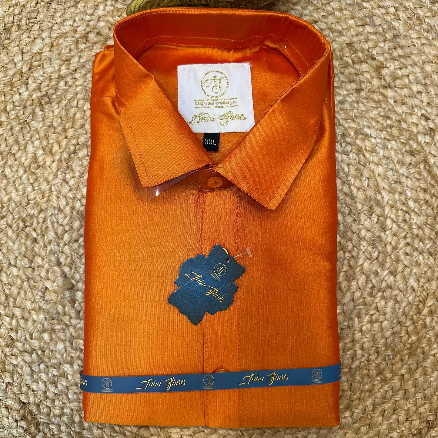 2XL Bollywood Indian men’s Orange Shirt V19