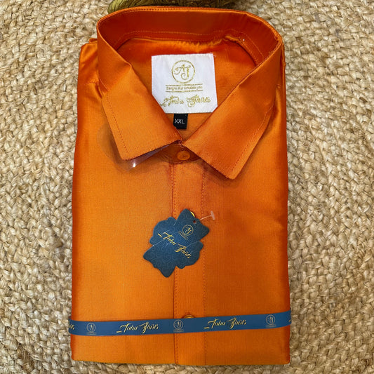 2XL Bollywood Indian men’s Orange Shirt V19