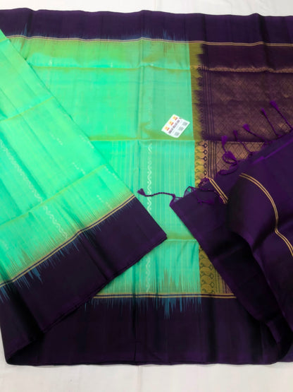 Pattu Soft Silk Indian Saree Pure Silk Sari Dark Green SS42