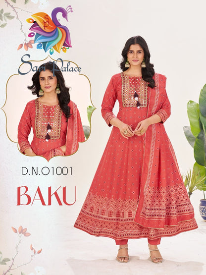 Green Indian Pakistani Anarkali Outfit Salwar Kameez Kurti Suit EID SS39