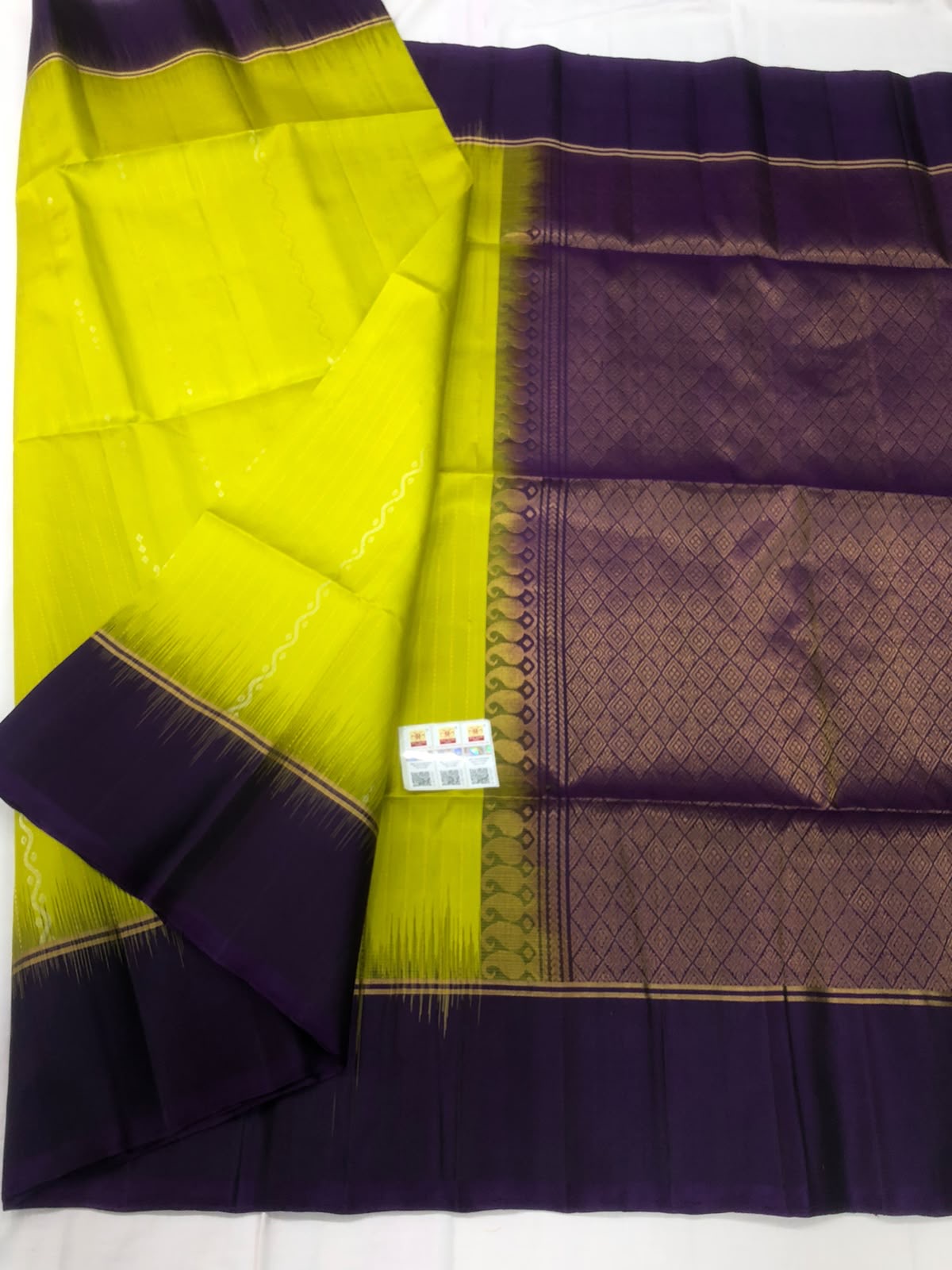 Kanchipuram Pattu Soft Silk Indian Saree Pure Silk Sari Green| SS27