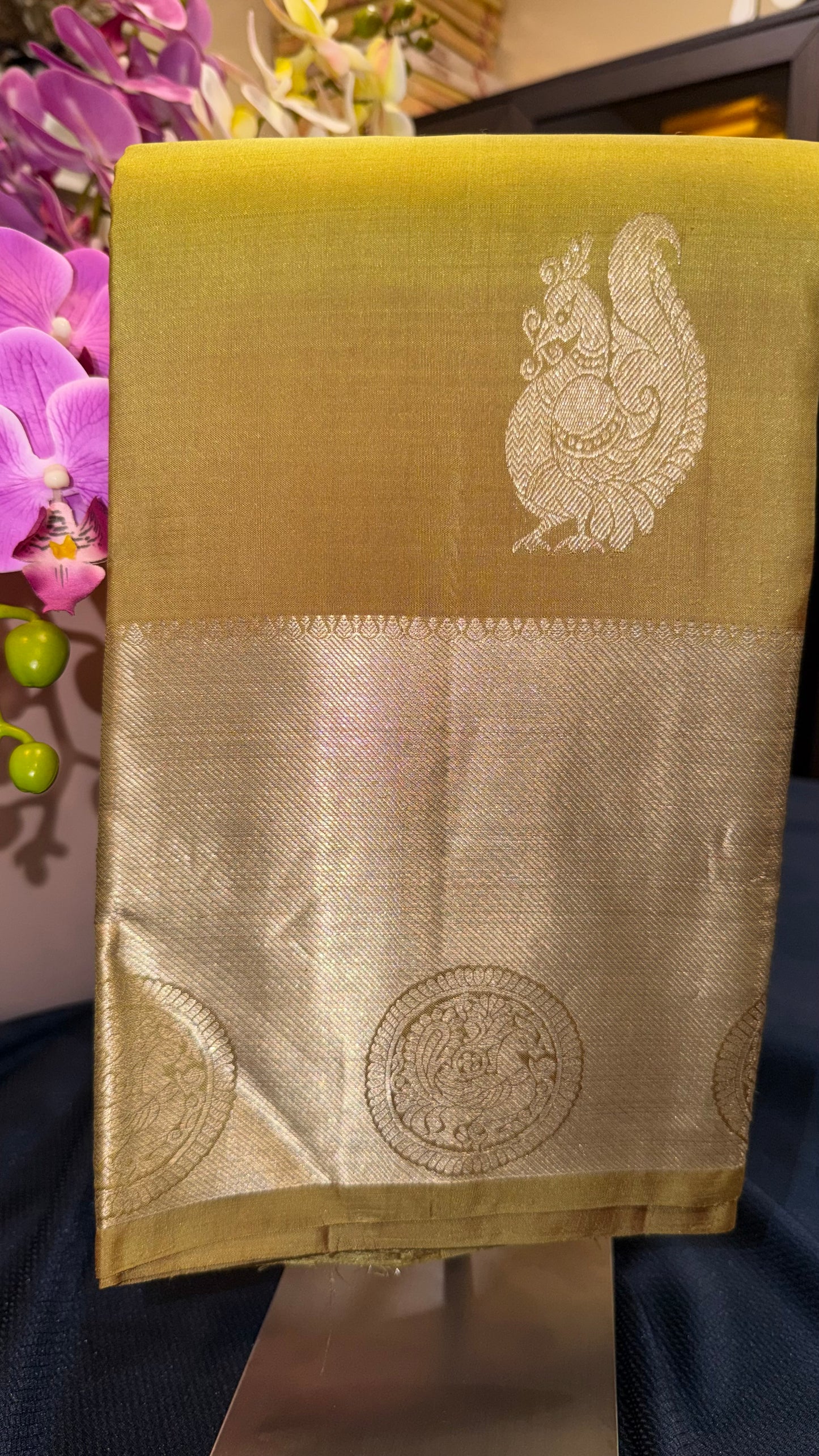 Kanchipuram Pure Silk Saree Kanjivaram Sari| SPK100