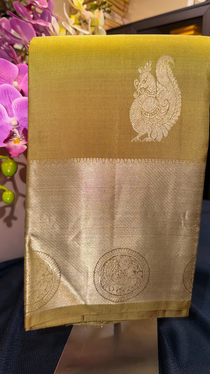 Kanchipuram Pure Silk Saree Kanjivaram Sari| SPK100