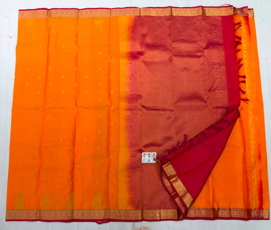Kanchipuram Pure Silk Saree Bridal Indian Kanjivaram Sari SPK340