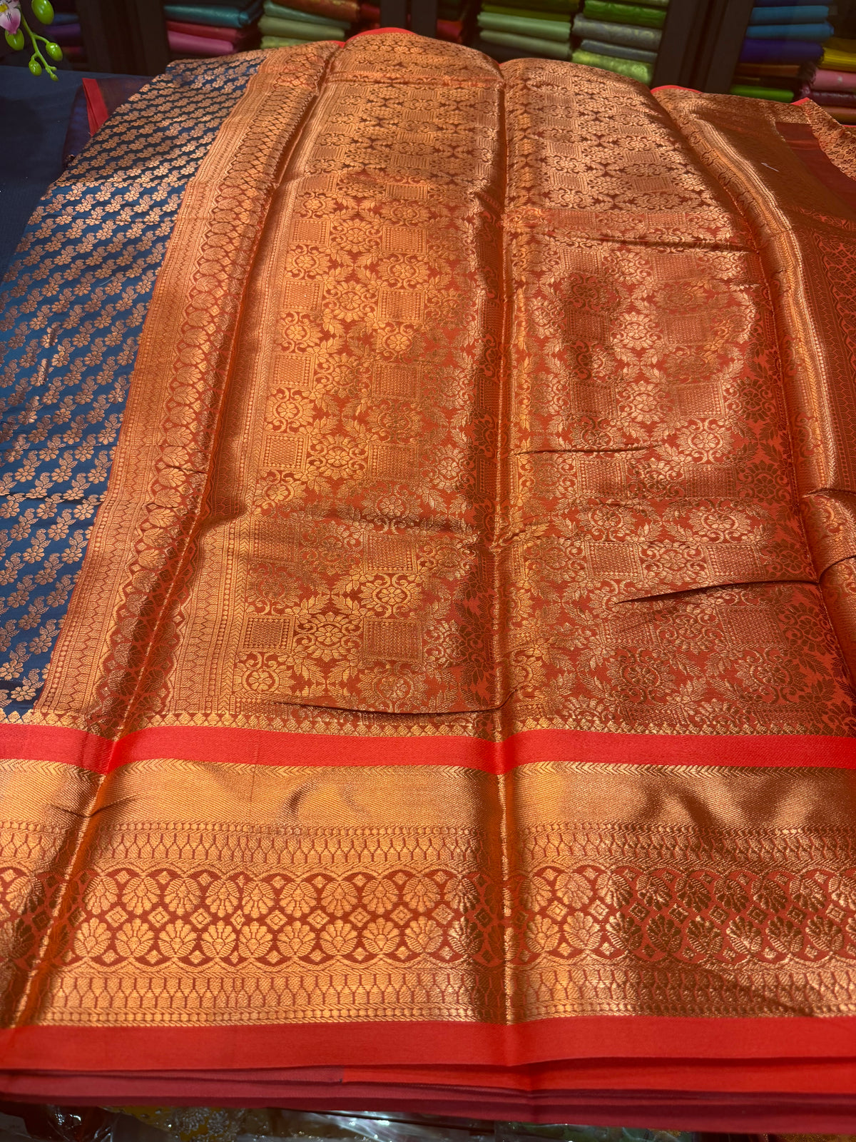 Sari Indian Bollywood Art Silk Greenish Blue Diwali Saree Z13 Col 4