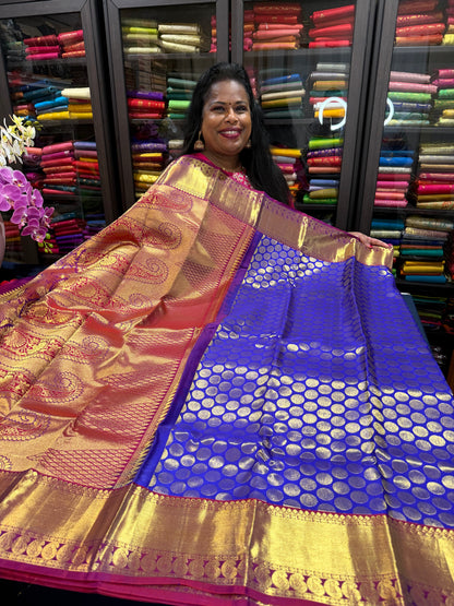 Bridal Kanchipuram Pure Silk Saree Kanjivaram Sari SPK461