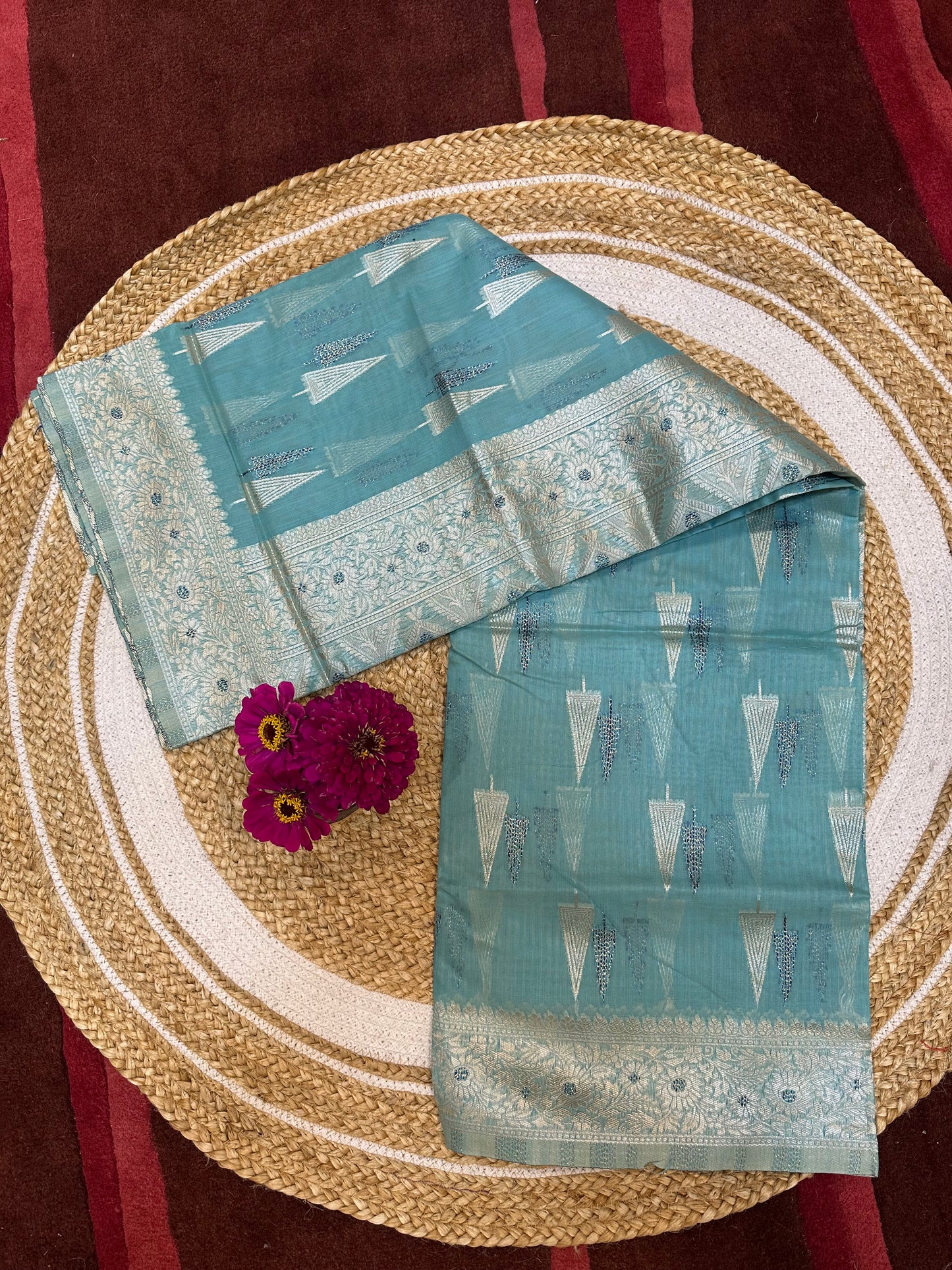 Blue Sari Indian Saree S32