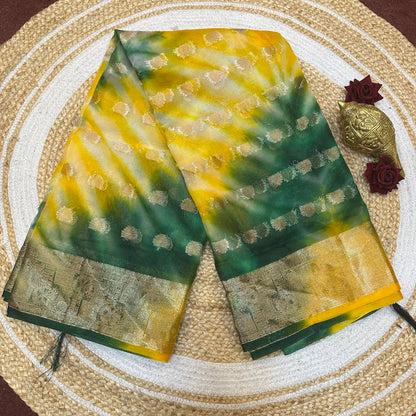 Sari Indian Fancy Casual wear Organza Banarasi Saree SAR6