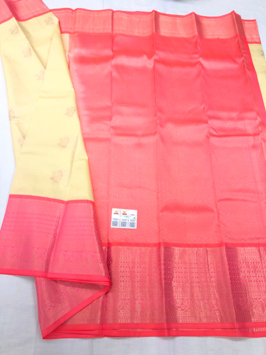 Kanchipuram Pure Silk Saree Bridal Indian Kanjivaram Sari SPK311