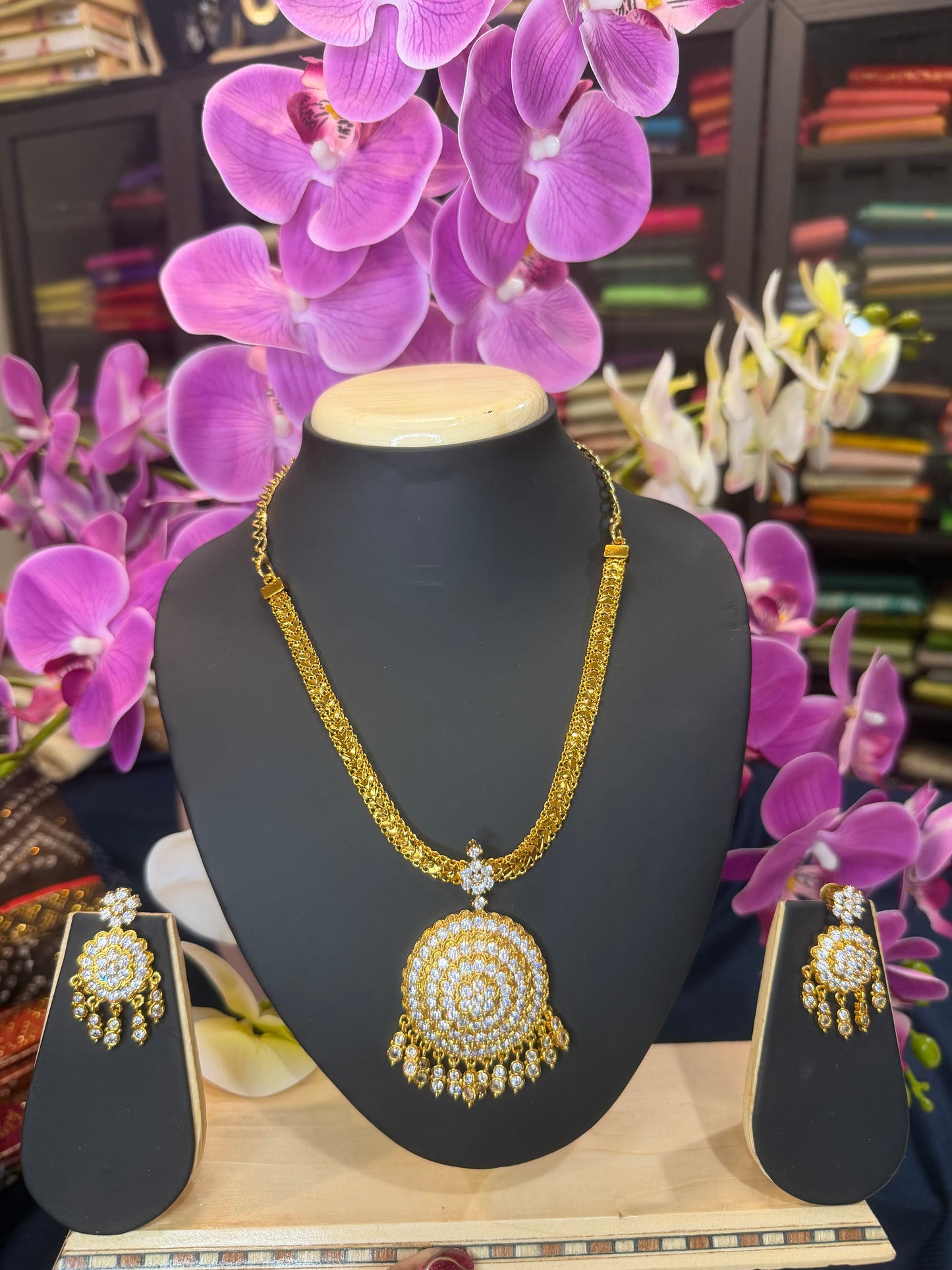 Premium Quality Indian Necklace & Earrings set Jewellery Set N101