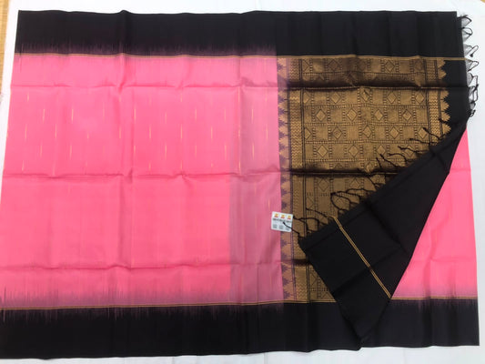 Pattu Soft Silk Indian Saree Pure Silk Sari pink SS57