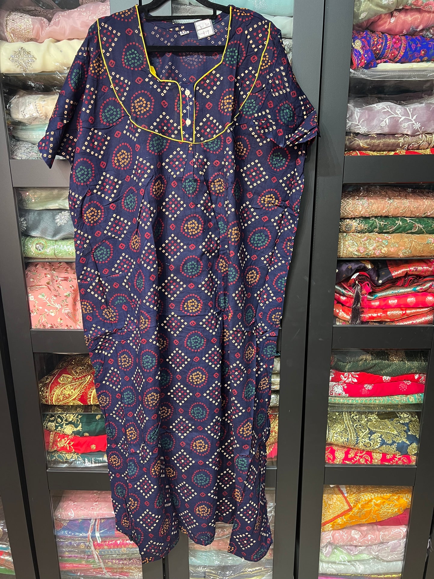 Free size Indian Cotton Nighty Nightgown NI30