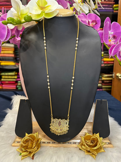 Impon Indian Necklace Pathakkam Haram Wedding Jewellery N22