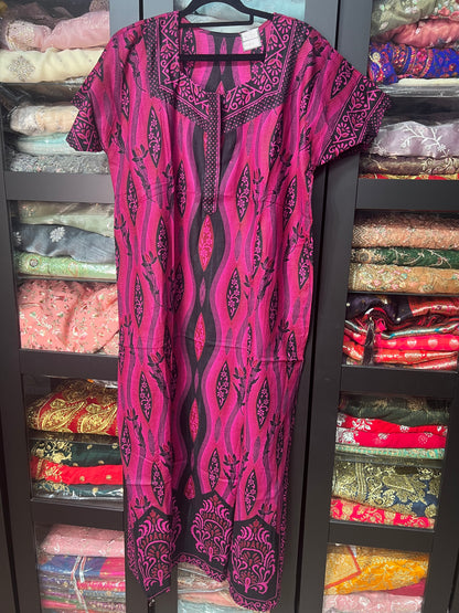Free size Indian Cotton Nighty Nightgown NI20