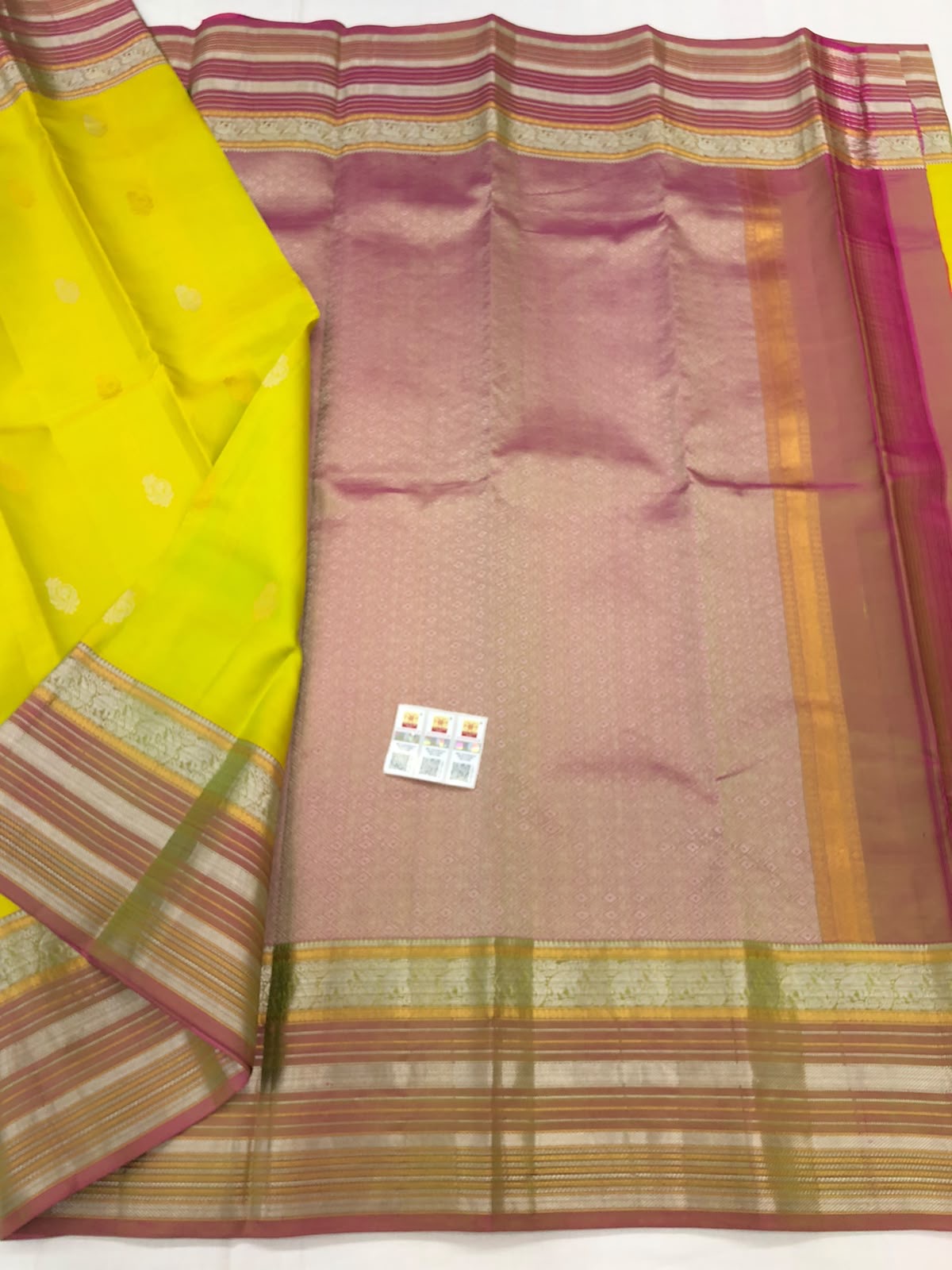 Kanchipuram Pure Silk Saree Bridal Indian Kanjivaram Sari SPK308