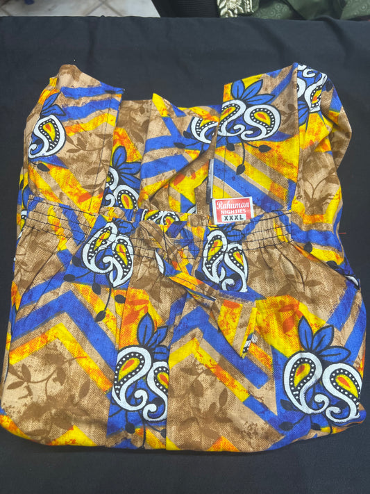 Free size Indian Cotton Nighty Nightgown NI11