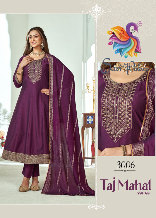 Maroon Indian Pakistani Anarkali Outfit Salwar Kameez Kurti Suit EID SS42