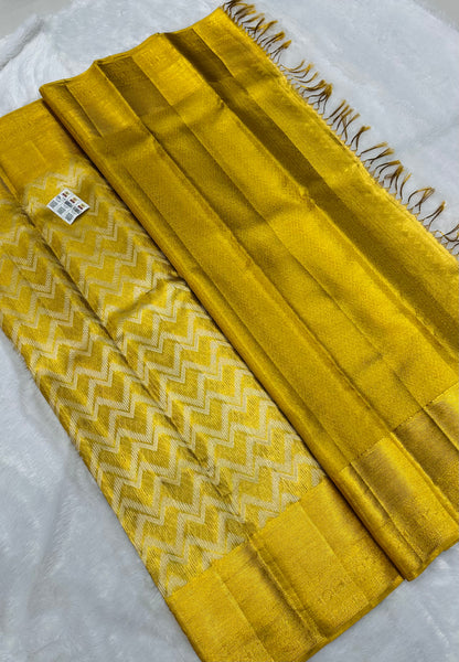 Bridal Tissue Kanchipuram Pure Silk Saree Kanjivaram Sari SPK470