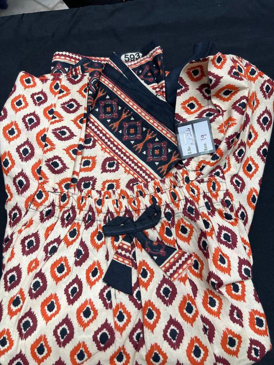 Free size Indian Cotton Nighty Nightgown NI24