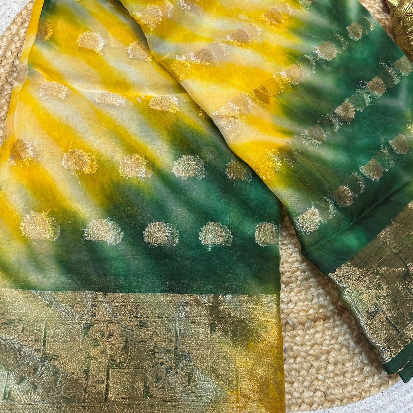 Sari Indian Fancy Casual wear Organza Banarasi Saree SAR6